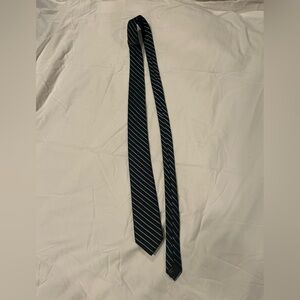 Van Heusen Black and White Striped Tie